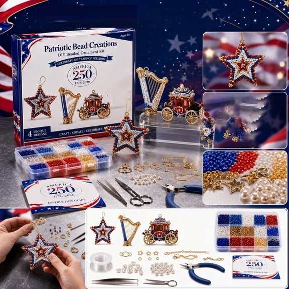 Dog Bead Embroidery Kit, Beginner-Friendly Dog Bead Embroidery Kits, DIY Dogs Beadwork Craft Kit with Full-Color Instruction Sheet, Christmas Birthday Gifts for Craft Lover 7.87 Inch