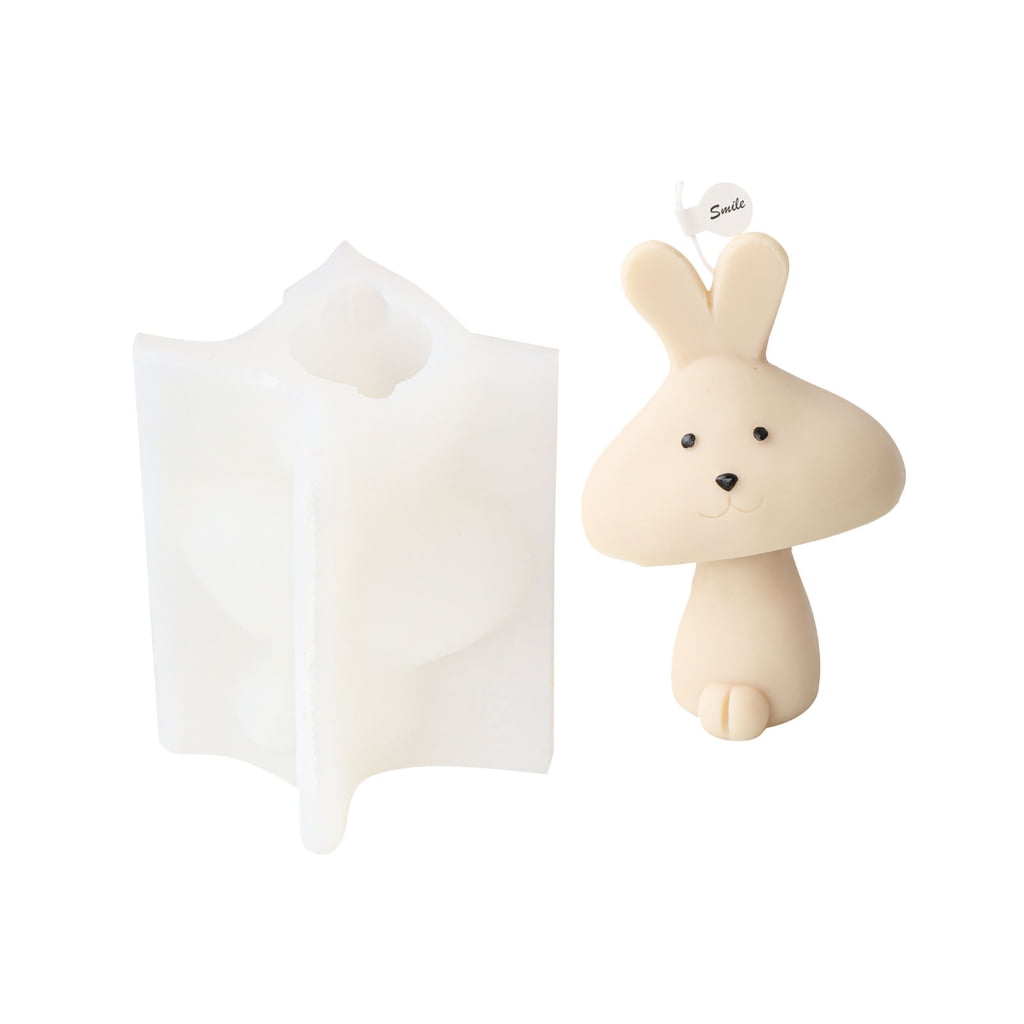 Dog/Bear/Rabbit Shaped Candle Mold Animal Candle Mold for DIY Candle Soap Plaster Home Decor DIY Resin Casting Molds