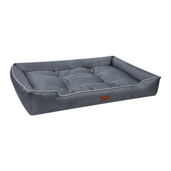 Dog Bed 27.55x19.68 inch Pet Cat Bed Sofa Supplies Waterproof Dogs Crate Pad Couch with Non-Slip Botton (Dark Gray)