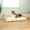 thumbnail image 1 of Dog Bed 95.5x65.5x28 cm Solid Wood Pine, 1 of 7