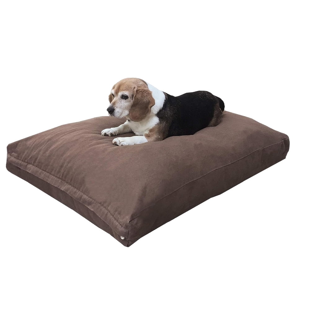 Dog Bed, Bean Bag Bed for All Dogs, Extra Plush Faux Fur Rectangle Pat