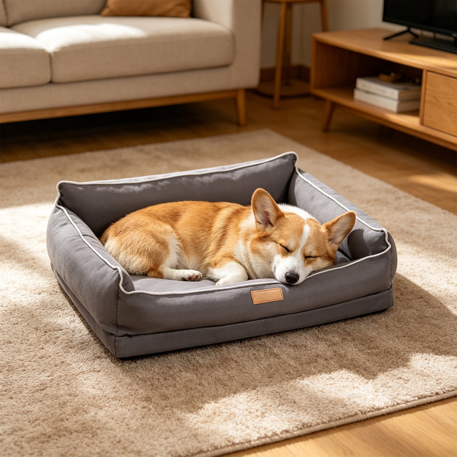 Dog Bed Cooling Pet Mat Removable Washable Non Slip Sleeping Cushion Large Medium Dogs Indoor Outdoor Travel Floor Sofa Summer Heat Relief Cozy Rest for Home Use Indoor Outdoor Rest Cushion Home Use