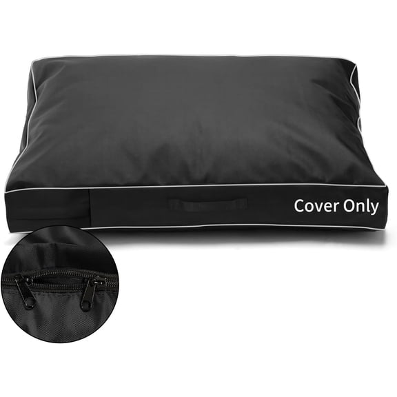 Dog Bed Covers Replacement Washable,Waterproof Cover with Zip and Carry Handle for Dog/Cat 41''Lx29''Wx4''H-