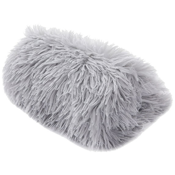 Dog Bed Crate Pad, Dog Beds For Large Dogs Deluxe Plush Soft Pet Beds, Removable Washable Cover - gray