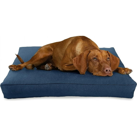 Dog Bed- Eco-Friendly Organic cushion Washable Removeable Cover Joints Weight Hemp X- Large Size Breeds Soft Dog Bed - 48 x 30 x 5