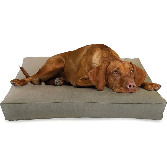 Dog Bed- Eco Friendly Organic cushion Washable Removable Cover Joints Weight Hemp XX-Large Size Breeds Soft Dog Bed - 54 x 36 x 6