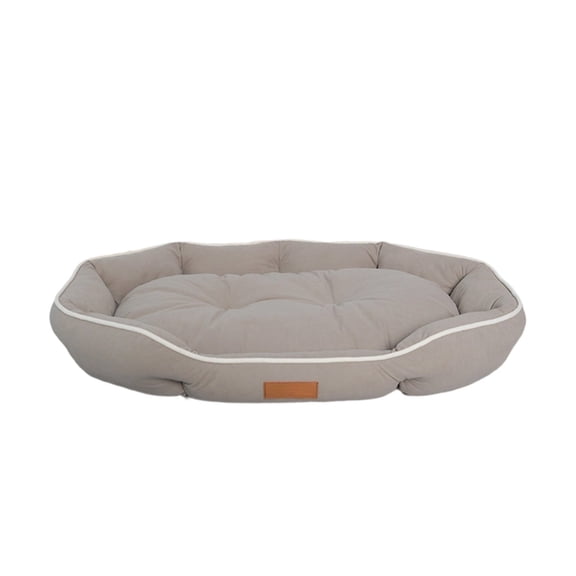 Dog Bed, Fabric Dog Bed Durable and Anti-chewing/Scratching, Envelope-style Pillow Filled with Polypropylene Cotton, Non-slip Base