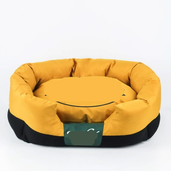 Dog Bed Four Season Dog Kennel Removable and Washable Square Kennel Mat Kennel Pet Bed Pet Supplies Suitable for Sleeping Cozy Sleeping Pet Bed for Cat and Dog (Color : E, Size : 75*50*24cm)