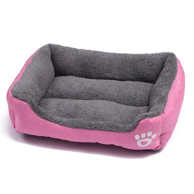 Dog Bed Machine Washable Rectangle Breathable Soft Fiber with Nonskid