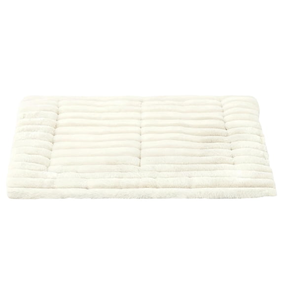Dog Bed Mat - Crate Pad - Reversible Mat for Pet Comfort - Soft Bed Crate Pads with Dual-Sided Design for All Seasons - Durable, Machine Washable Mat for Travel and Home(29.5*20Inch,White)