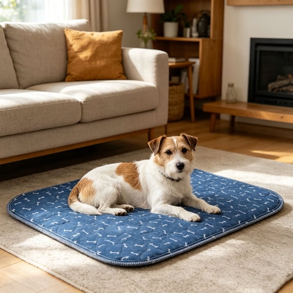 Dog Bed Mat, Washable Non-Slip Pet Crate Pad, Soft Cushion for Dogs & Cats