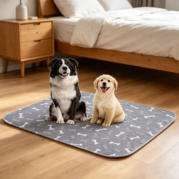 Dog Bed Mat, Washable Non-Slip Pet Crate Pad, Soft Cushion for Dogs & Cats