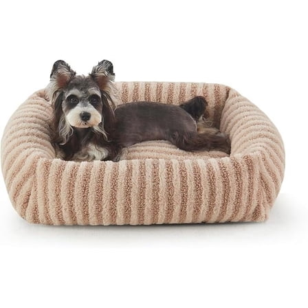 Dog Bed Medium Sized Dogs, Calming Dog Beds, Washable Pet Beds with Removable Cover, Rectangle Non-Slip Bottom Pet Bed, Suitable for Pets