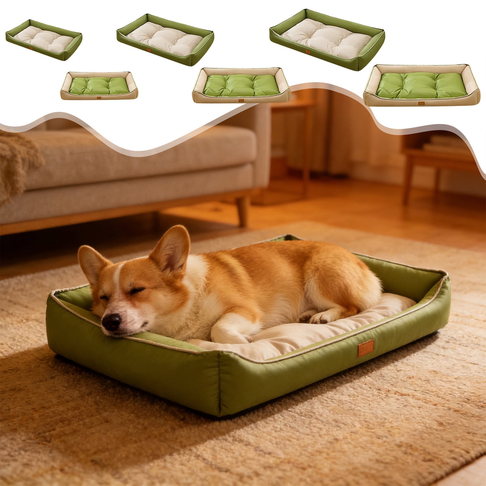 Dog Bed,Orthopedic Dog Bed Couch Big Cat Sofa for Extra Large Sized Pets with Memory Foam, Machine-Washable Waterproof Removable Cover, Soft Comfortable Fabric