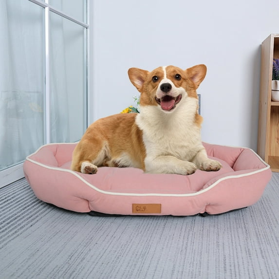 Dog Bed Orthopedic Pet Mat for Small Medium Dogs 15.75 Inch Washable Kennel Pad with Non Slip Bottom All Season