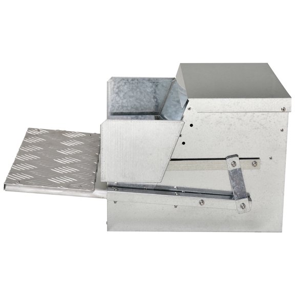 Dog Bed PawHut 30 lbs Capacity Automatic Chicken Poultry Feeder with a Galvanized Steel and Aluminium Build, Weatherproof Design,Large Dog Bed