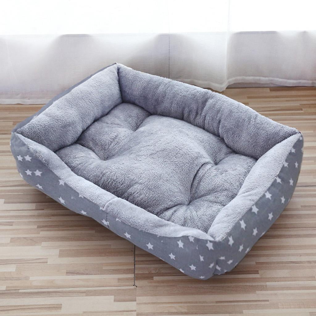 Dog Bed Pet Bed Warm Comfortable Bed Nest House for Indoor Cat Washable Pet Pad Cat Dog Mattress for Small, Medium Breed Grey M