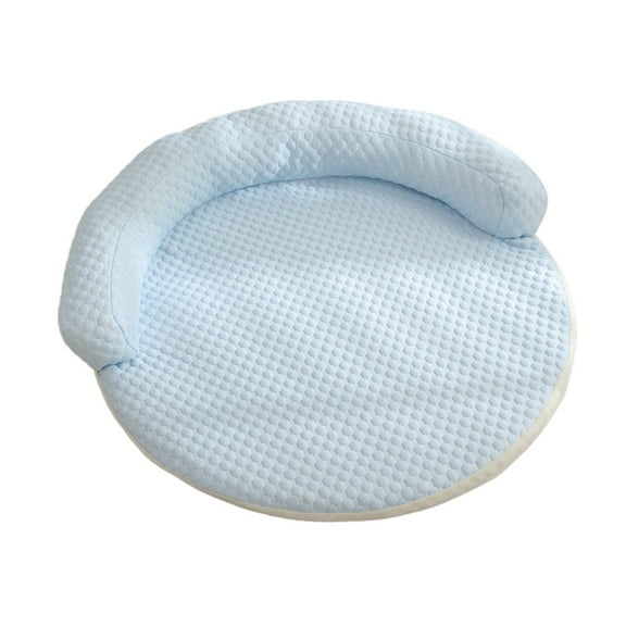 Dog Bed, Pet Cooling Mat with Pillow, Dog Blanket, Self Cooling Pad for Cat, Dog, Washable Pet Mat for Kennel, Crates, Sofa, Floor Blue S Blue S