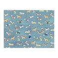 thumbnail image 1 of Dog Bed Rug Waterproof Pet Floor Area Carpet Non Slip Washable Soft Bedding Pad Rectangular Indoor Home Decor Sky Blue, 1 of 5