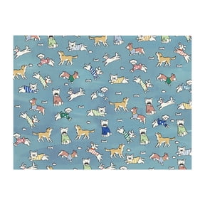 Dog Bed Rug Waterproof Pet Floor Area Carpet Non Slip Washable Soft Bedding Pad Rectangular Indoor Home Decor Sky Blue