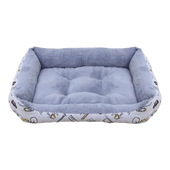 Dog Bed for Small, Medium, and Large Dogs, Rectangle Washable Pet Bed with Super Soft Fill and Anti- Bottom, Durable Breathable Indoor Cat or Dog Sleeping Bed