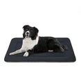 thumbnail image 1 of Dog Bed Soft Dog Crate Pad Mat for Medium/Large Dogs 36 in Non-Slip Bottom Washable Dog Sleeping Mattress Pet Beds Cat Bed Kennel Pad, Dark Gray, 1 of 6