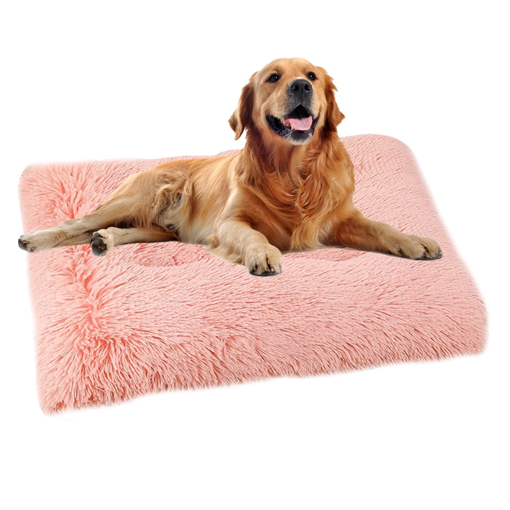 Dog Bed, Soft Plush Pet Beds, Kennel Pad AntiSlip Pet Sleeping Mat