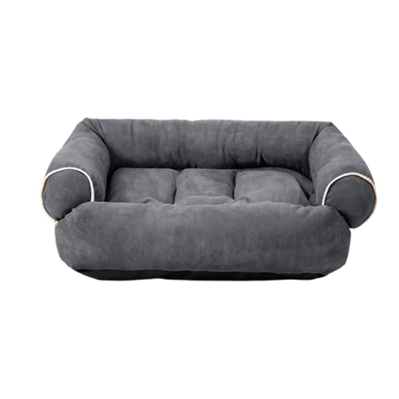 Dog Bed Stylish Nest for Small Puppy Kitten Dog Basket Pet Bed with Detachable Cushion Multicolored