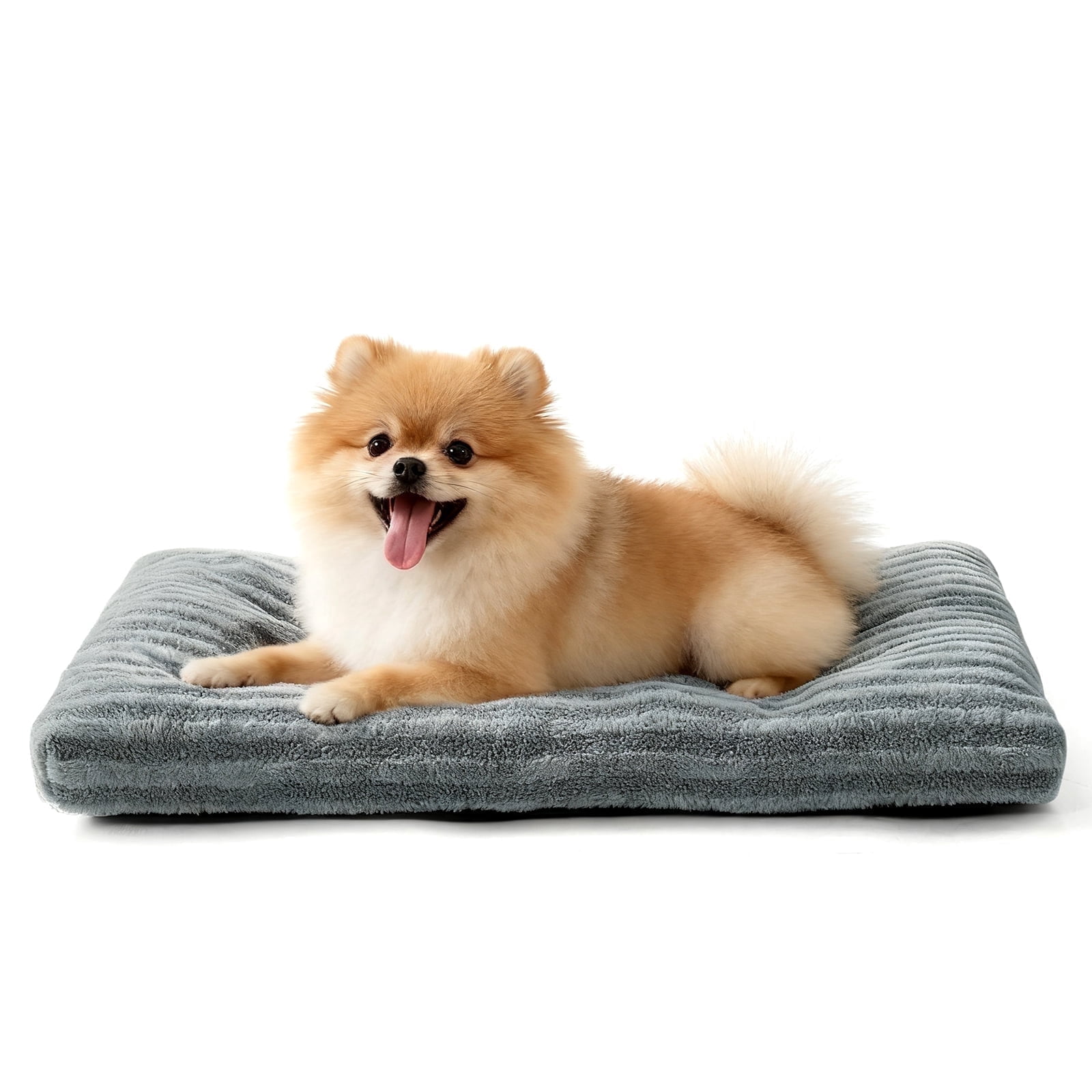 Dog Beds for Small Dogs, Machine Washable Dogs Pillow, Pet Bed, Dog Crate Bed Small, Pet Kennel Pillow, Gray, 23inch