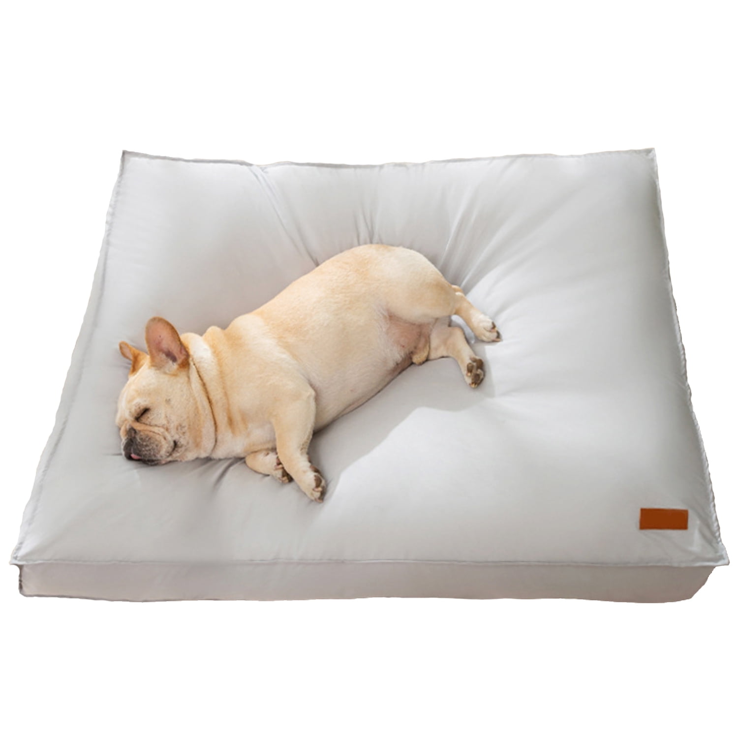 Dog Bed, Waterproof Dog Bed with Removable Washable Cover, Pet Bed Mat Suitable for Cats Small Medium Dogs 1-40 Pounds Gray XL