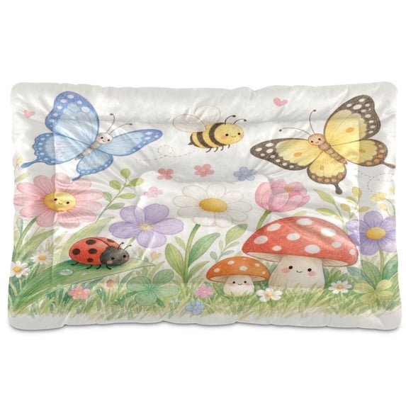 Dog Bed for Dogs and Cats Washable Pet Bed Dog Beds Mat for Floor Crate ...