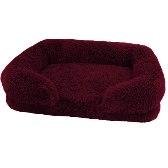 Dog Bed with Detachable Cushion Elegant Rectangular Bed for Pet Indoor Bed