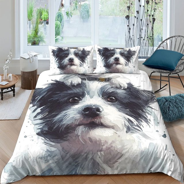 Dog Bedding Set Quilt Cover 3D Printed Duvet Cover Comforter Covers
