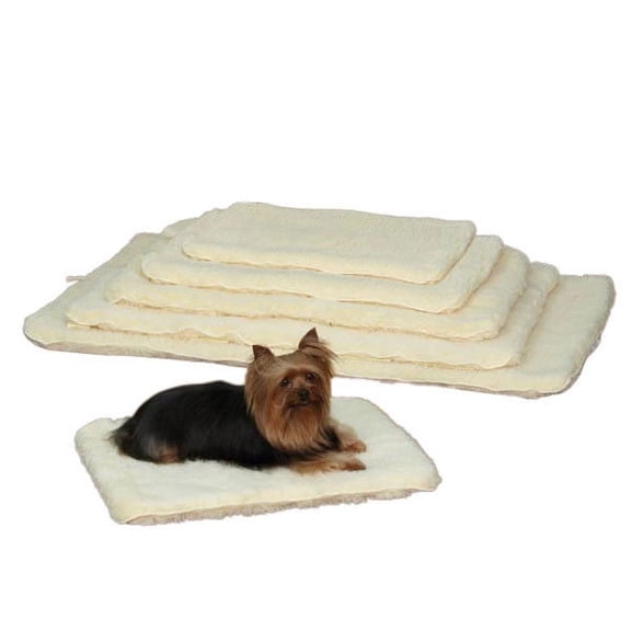 Dog Beds Double Sided Sherpa Plush Warm Furniture Cover Crate Mat Choose Size (Small - 23"L x 16"W)