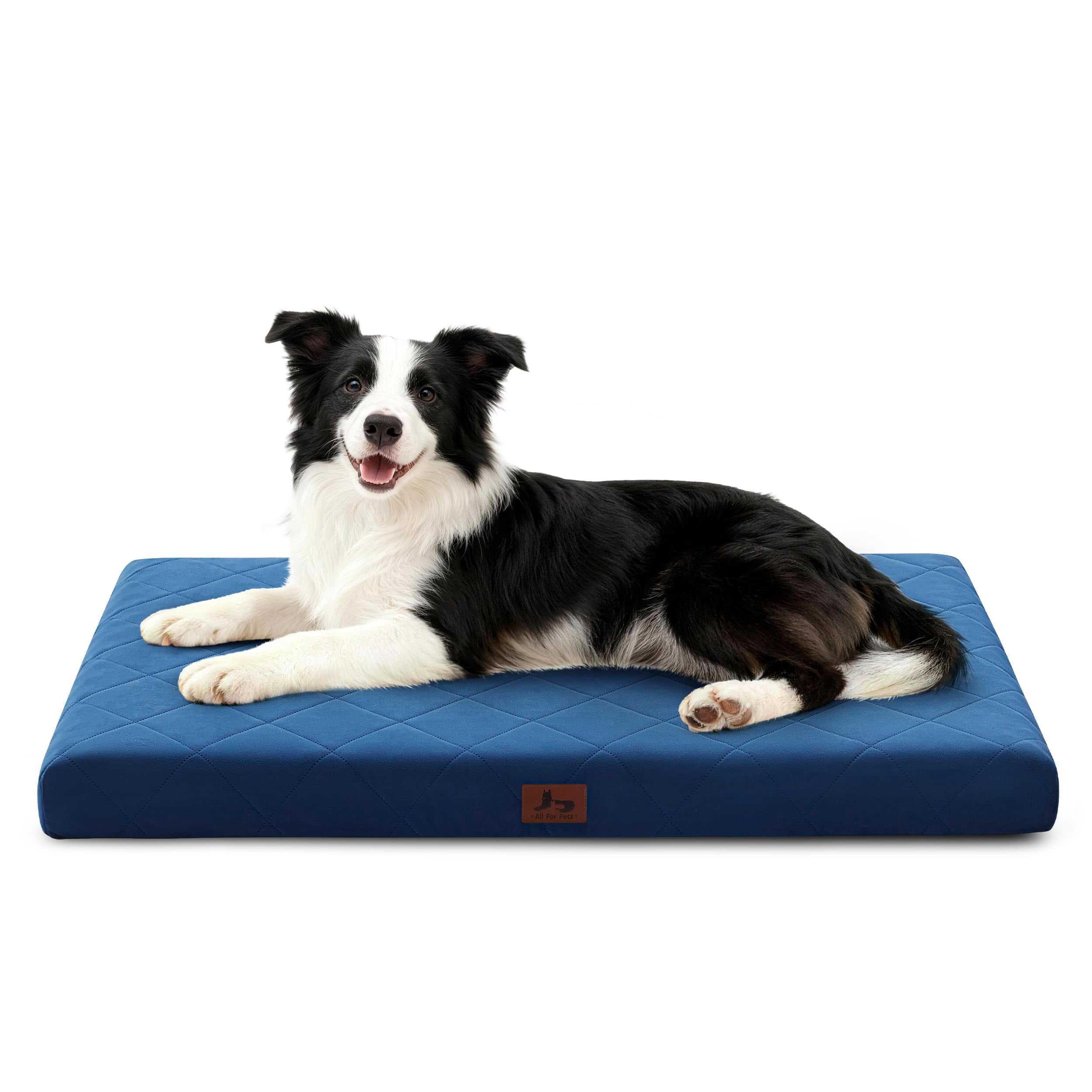 Dog Beds For Large Medium Dogs  Washable Pet Bed Mat With Removable Cover Waterproof Egg Crate Foam Puppy Anti Slip 36" X 27" Not Chewers