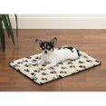 thumbnail image 1 of Dog Beds Ivory & Black Pawprint Crate Mats Warm Berber Therma Pet Choose Size (Medium - 29¾"L x18¾"W), 1 of 1
