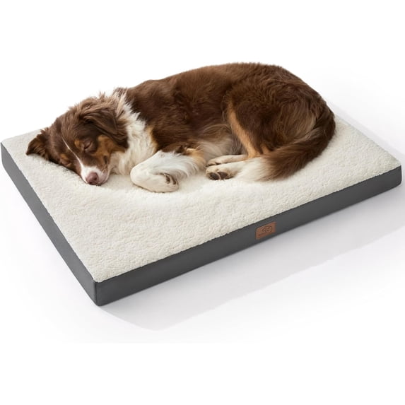 Dog Beds Large Sized Dog - Comfy Flat Pet Beds with Removable Washable ...