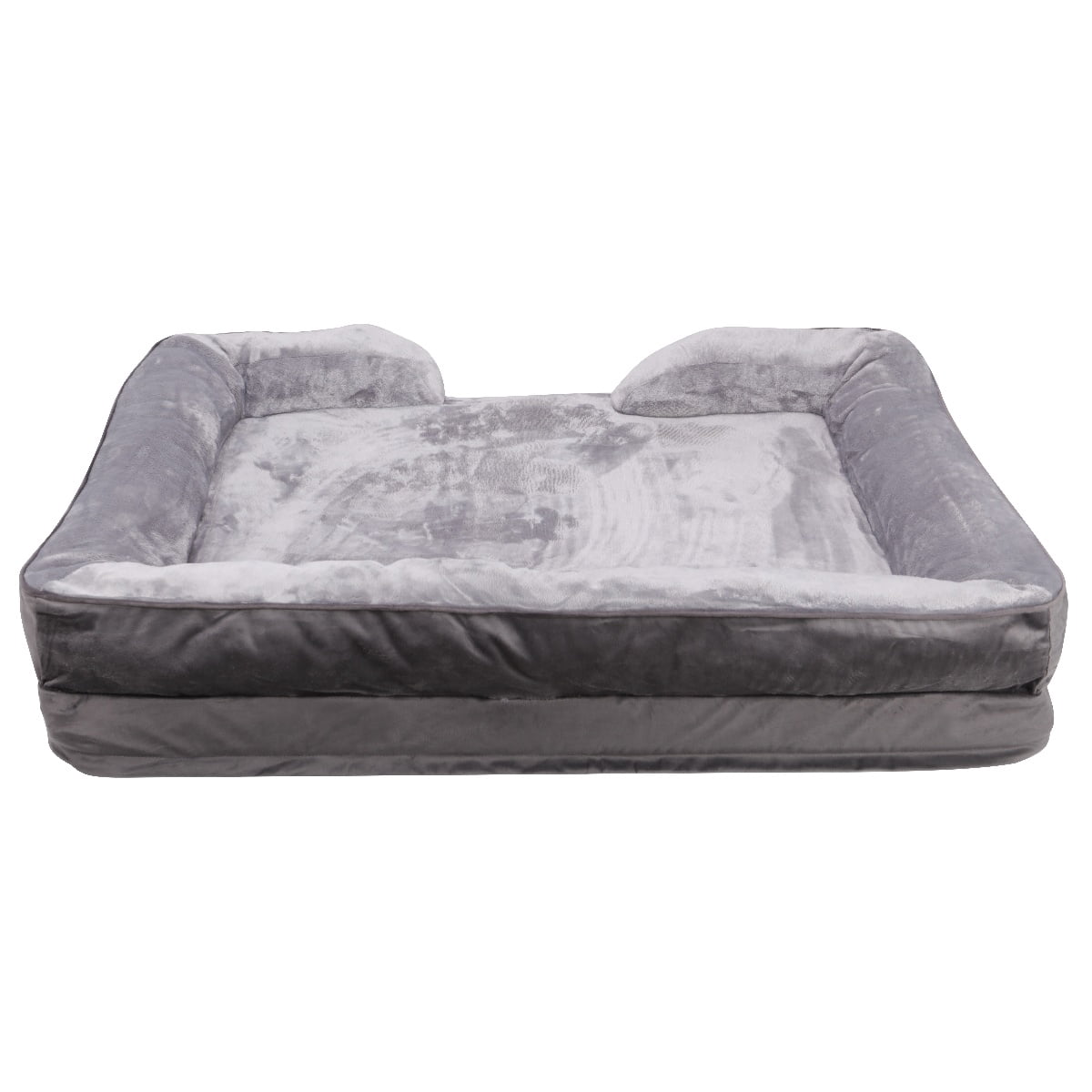 Dog Beds Non-Slip Bottom Breathable Soft Puppy Bed Durable Orthopedic Calming Pet Cuddler, XL, Gray