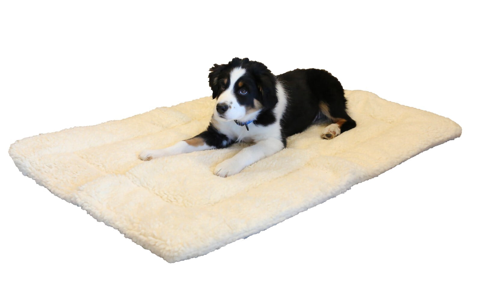 Dog Beds Two Sided Super Soft Plush Thick Pile Cozy Sherpa Crate Mat ... - Cozy Dog Crate With Soft Mattress