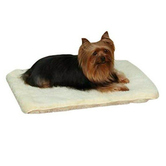 Dog Beds Two Sided Super Soft Plush Thick Pile Cozy Sherpa Crate Mat Warm Cover (xSmall - 17¾"L x 11¾"W)