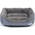 thumbnail image 1 of Dog Beds for Small Medium Large Dogs Rectangle Sleeping Pet Bed Washable Dog Bed Grey Size M, 1 of 6