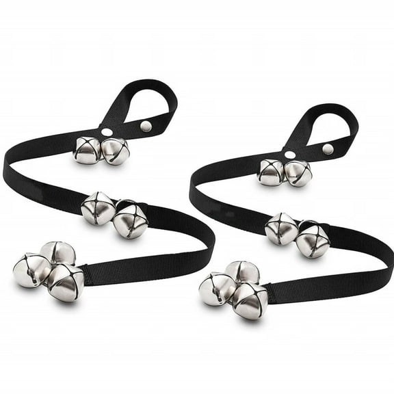 Dog Bell for Door Potty Training - Set of 2 Adjustable Dog Doorbell Puppy Training - 7 Extra-Loud Potty Jingle Dog Bells - Dog Door Bell for Large and Small Dogs - Extra-Strong Strap Dog Bells