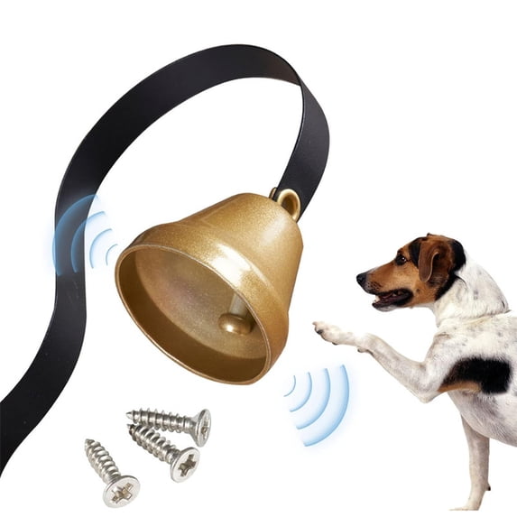 Dog Bell for Door Potty Training Doorbell Pet Housebreaking Bell Retro Wall Mounted Alert Chime Station Hardware Supply for Home Shop Yard