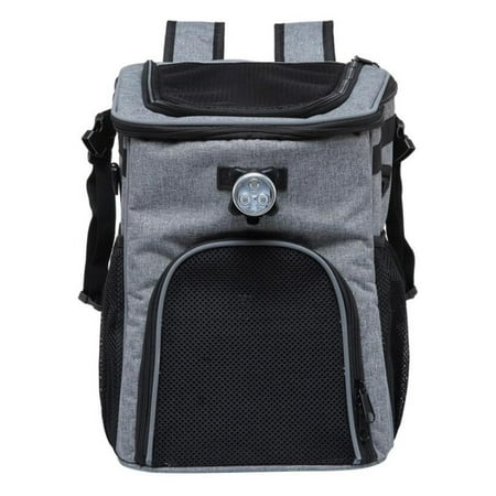 Dog Bike Basket Pet Travel Bag Breathable Pet Backpack Carrier for Small Cats Dogs Large Capacity Pet Carrying Bag for Camping Bike Riding Grey