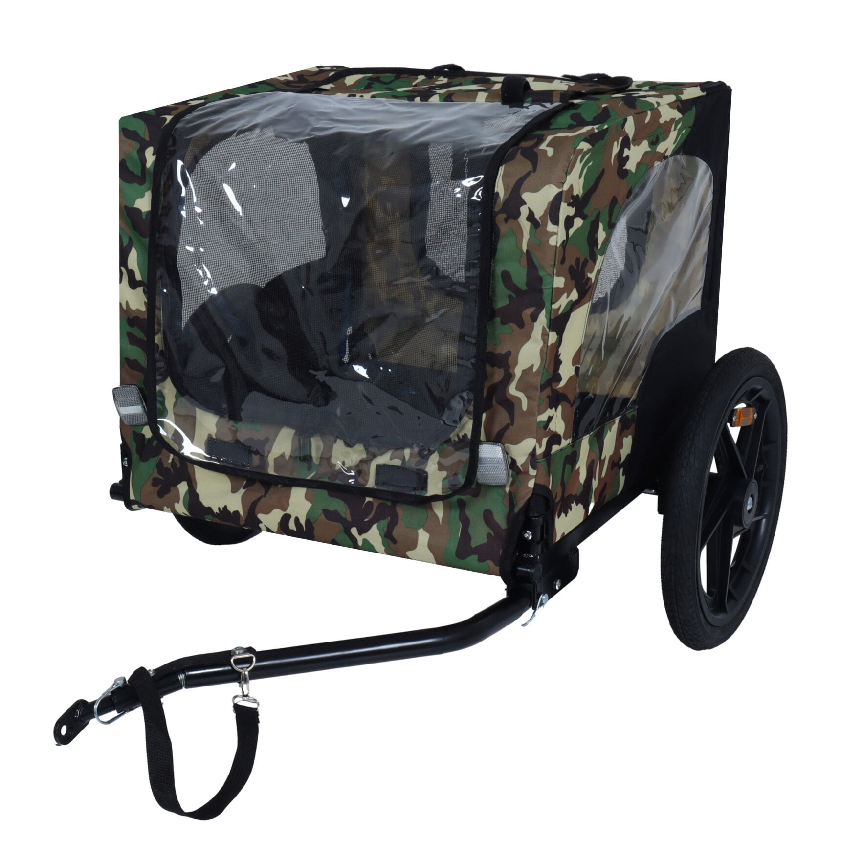 Pet Bike Trailer with Quick-Release Wheels | Folding Dog Cart for Small to Medium Pets main image 1