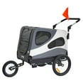 Dog Bike Trailer, Supports up to 100 lbs, 2in1 Pet Stroller Cart