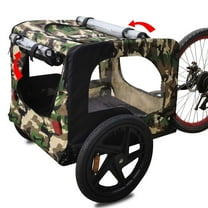 Dog Bike Trailer With 16" Wheels Anti Slip Floor Internal Belts Pet Cart Bicycle Trailer Waterproof Foldable Dog Stroller