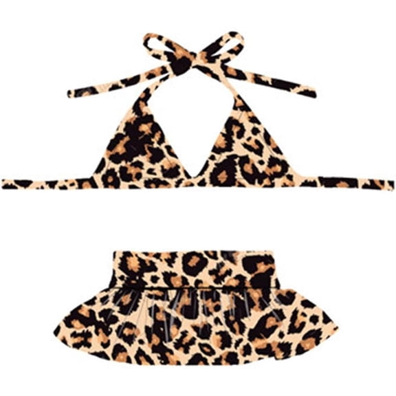 Dog Bikini Swimsuit,Summer Puppy Bathing Dress Beach Clothes for Puppy Dog Cat (XL, Leopard)
