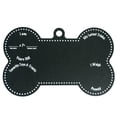 thumbnail image 1 of Dog Birthday Bone Shaped Reusable Chalkboard Sign / 7 1/2" x 12" Black And White Blackboard Photo Prop, 1 of 2