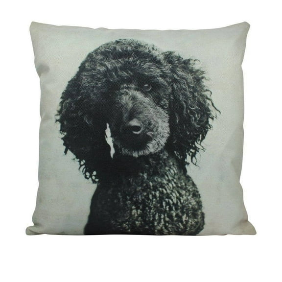 Dog | Black Poodle | Throw Pillow | Dogs | Home Decor | Custom Dog Pillow | Dog Mom | Large Dog |   Dog Mom Gift | Dog Lover Gift